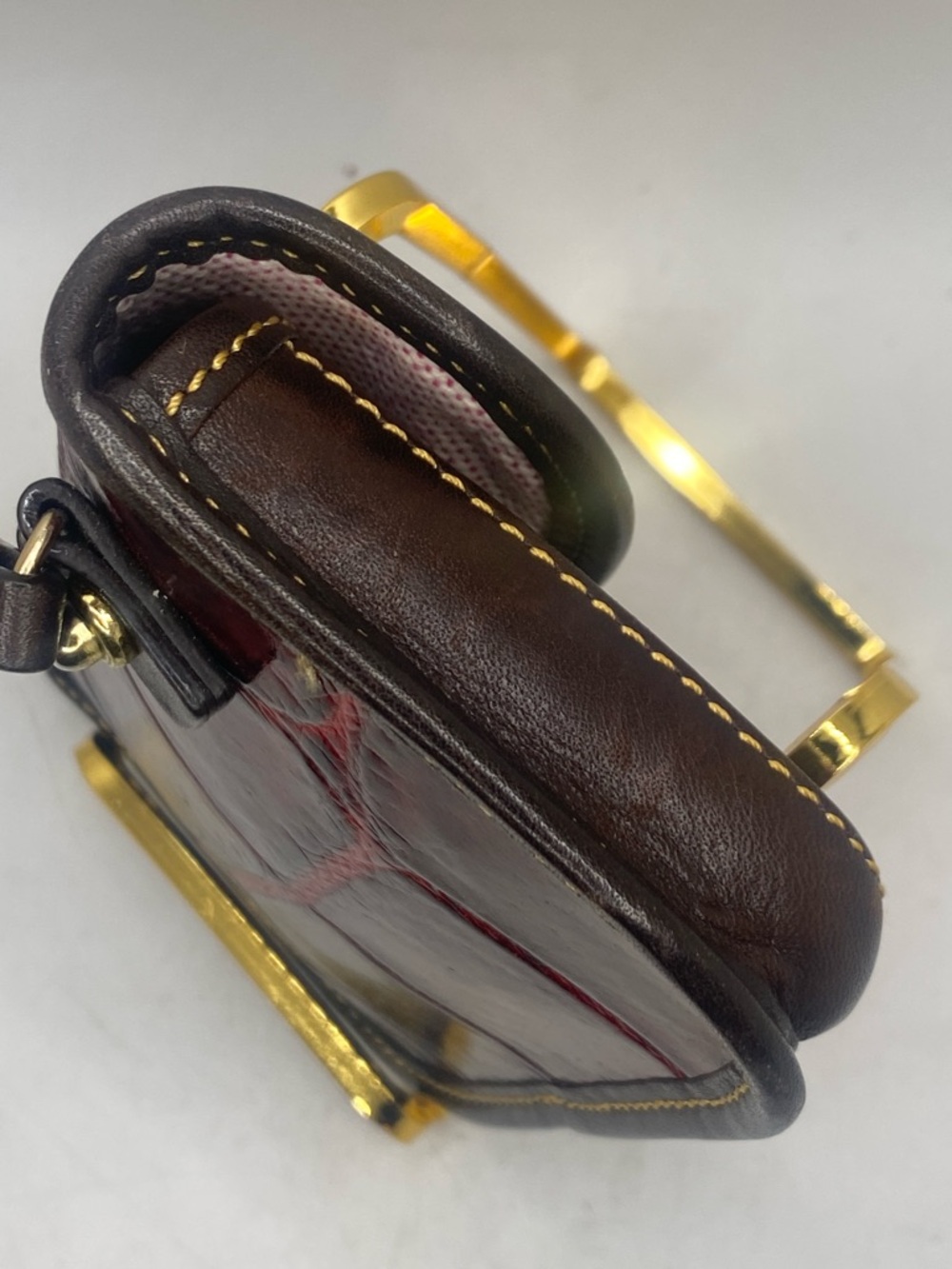 Dooney & Bourke Croc Embossed Leather Wristlet vintage Nile Collection. - Picture 7 of 10